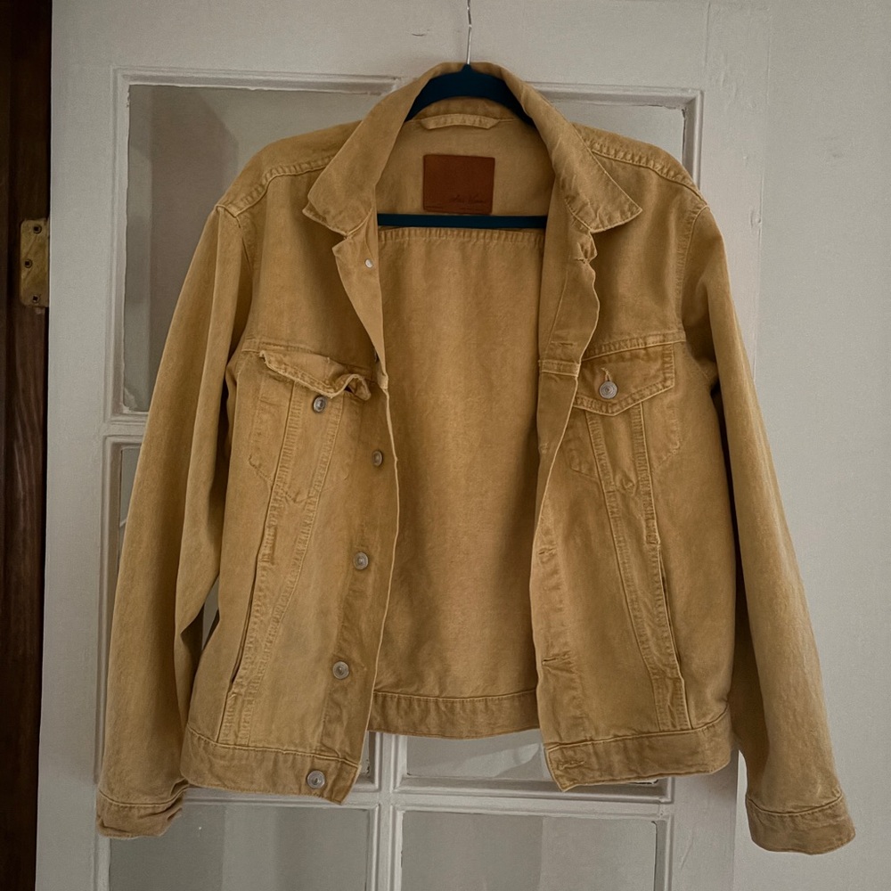 Zara Women's Mustard Yellow Jean Jacket